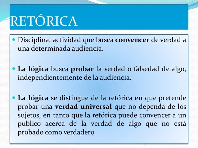 El argumento y la logica