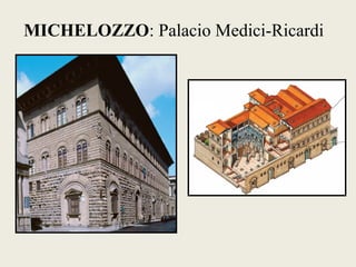 MICHELOZZO: Palacio Medici-Ricardi
 