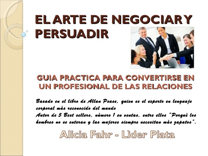 El arte de negociar y persuadir