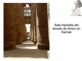 Sala hipóstila del templo de Amón en Karnak 