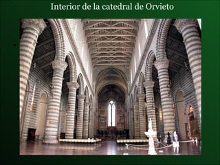 Interior de la  catedral de Orvieto 