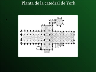 Planta de la  catedral de York 