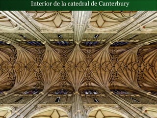 Interior de la  catedral de Canterbury 