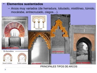 PRINCIPALES TIPOS DE ARCOS
 