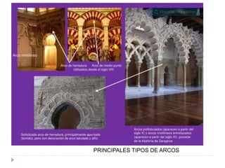 PRINCIPALES TIPOS DE ARCOS
 