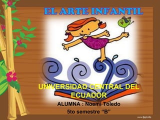 UNIVERSIDAD CENTRAL DEL
ECUADOR
ALUMNA : Noemí Toledo
5to semestre “B”
 