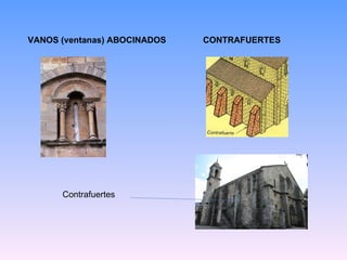 VANOS (ventanas) ABOCINADOS   CONTRAFUERTES Contrafuertes 