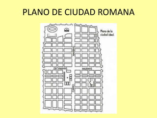 PLANO DE CIUDAD ROMANA 
 
