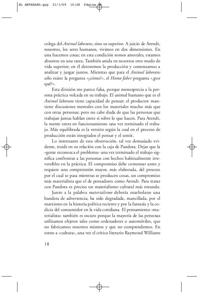 El Artesano Sennett Pdf