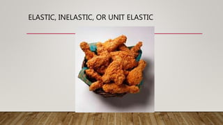 ELASTIC, INELASTIC, OR UNIT ELASTIC
 