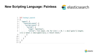 New Scripting Language: Painless
 