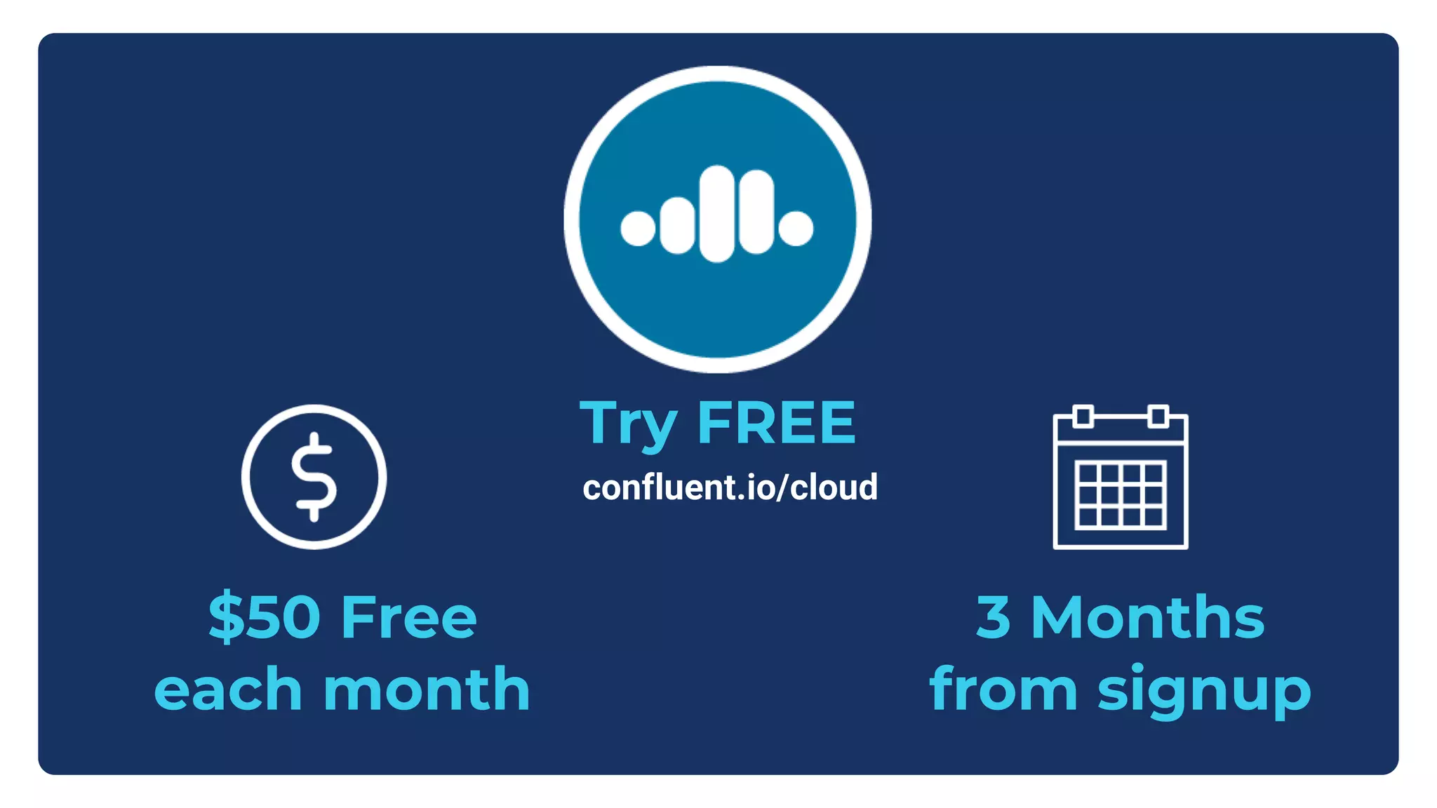 Try FREE $50 Free each month 3 Months from signup confluent.io/cloud 