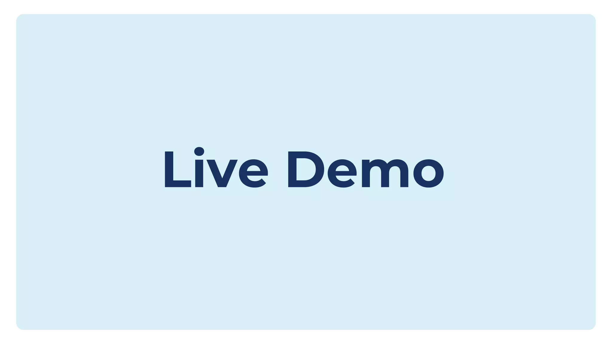 Live Demo 