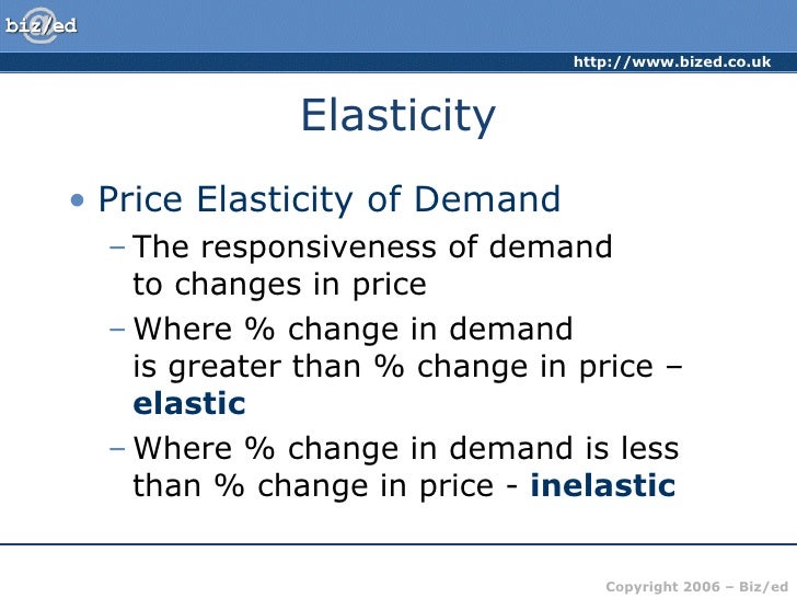 Elasticity 1