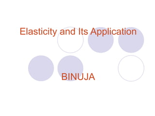 Elasticity and Its Application BINUJA 