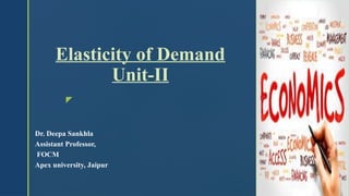 ppt - part 2 markets: demand, supply, and elasticity... Elasticity-of-Demand.pptx ppt for bba students | PPTX