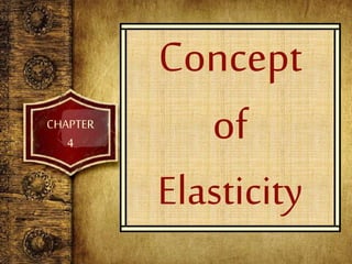 Concept
of
Elasticity
CHAPTER
4
 