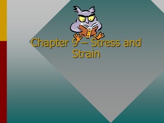 Chapter 9 – Stress and
Strain
 