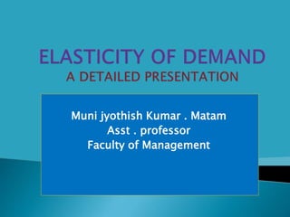 Muni jyothish Kumar . Matam
Asst . professor
Faculty of Management
 