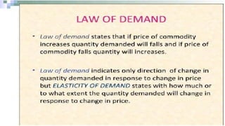 Elasticity of demand