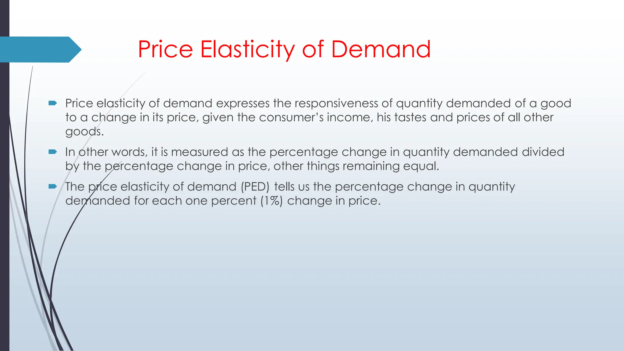 A Primer On The Price Elasticity Of Demand