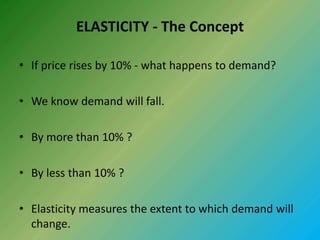 lesson 5 elasticity of demand & movement of demand... Elasticity of demand.pptx Elasticity of demand.pptx