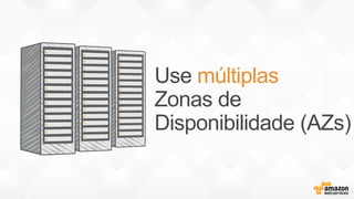 Use múltiplas
Zonas de
Disponibilidade (AZs)
 