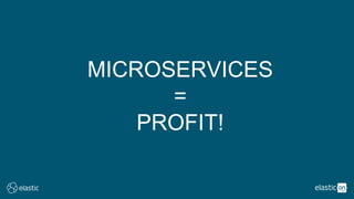 MICROSERVICES
=
PROFIT!
 