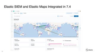 14
Elastic SIEM and Elastic Maps Integrated in 7.4
 