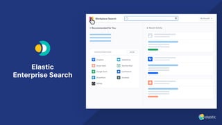 Elastic
Enterprise Search
 