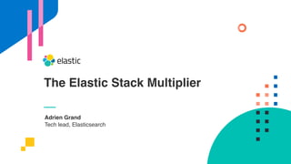 Adrien Grand
Tech lead, Elasticsearch
The Elastic Stack Multiplier
 