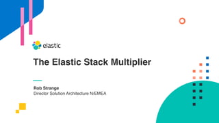 Rob Strange
Director Solution Architecture N/EMEA
The Elastic Stack Multiplier
 