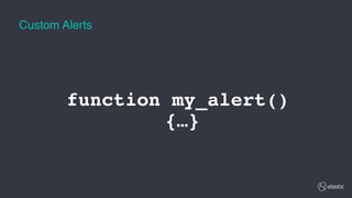 function my_alert()
{…}
Custom Alerts
 