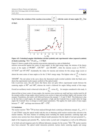 Elastic scattering reaction of on partial wave scattering matrix ...