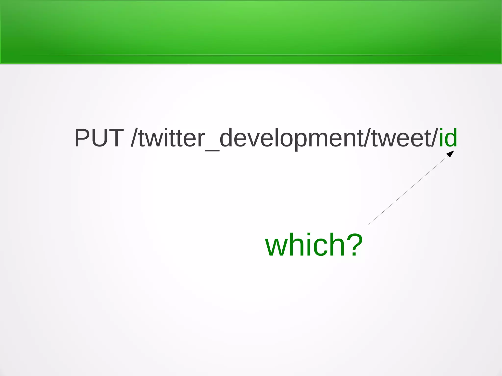 PUT /twitter_development/tweet/id
which?
 