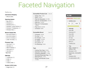 Faceted Navigation
27
 