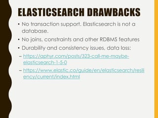 Elasticsearch, Logstash, Kibana. Cool search, analytics, data mining and more...