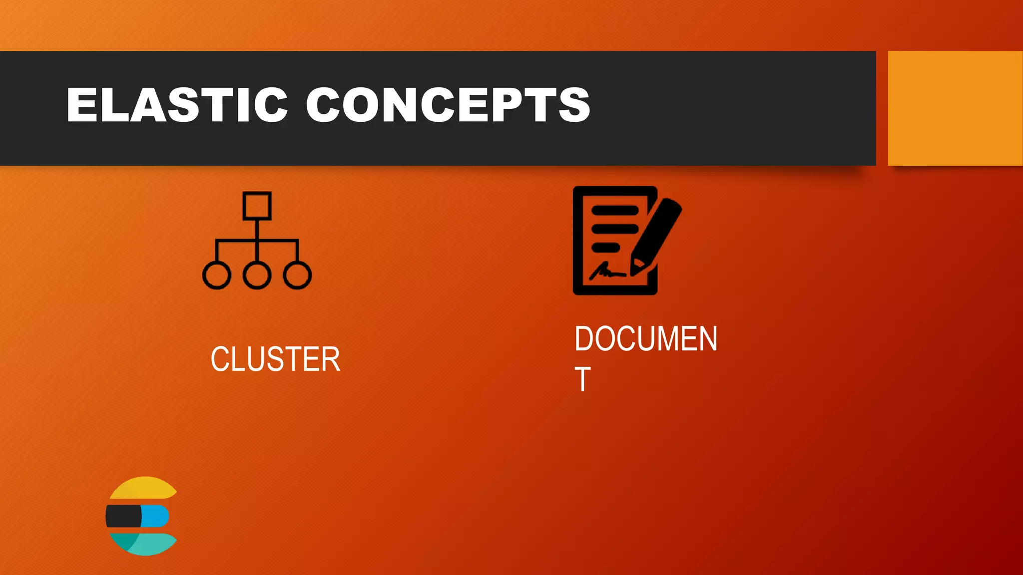 ELASTIC CONCEPTS
CLUSTER
DOCUMEN
T