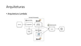 Arquiteturas
• Arquitetura Lambda
 
