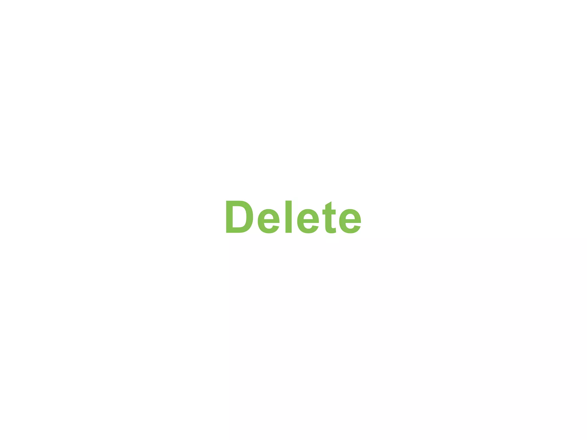 Delete 