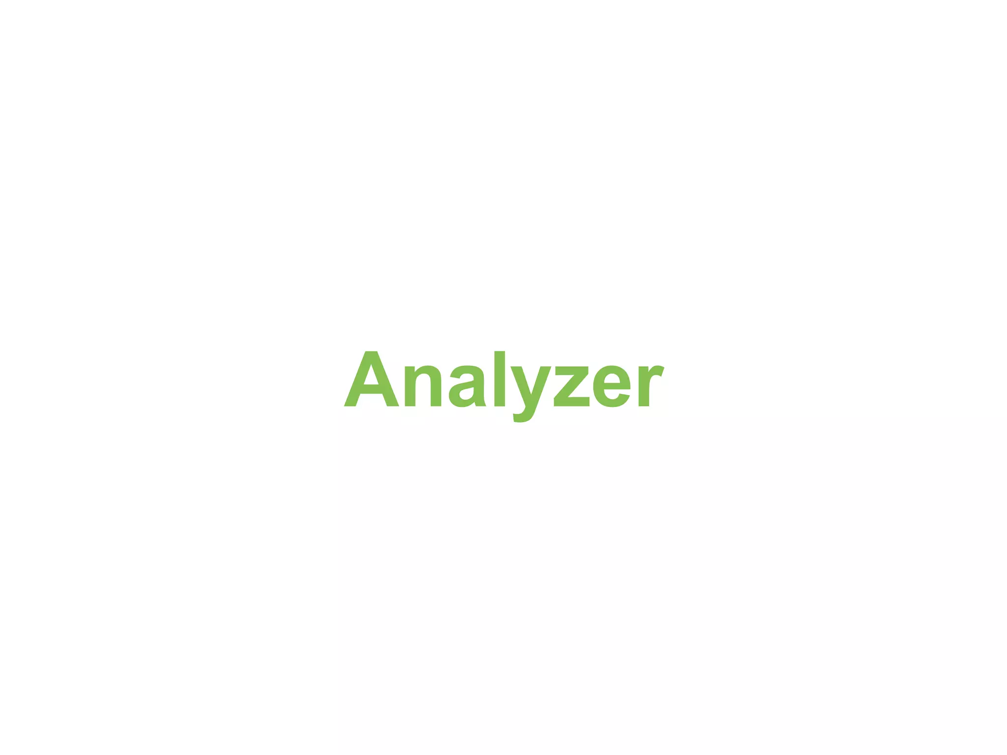 Analyzer 