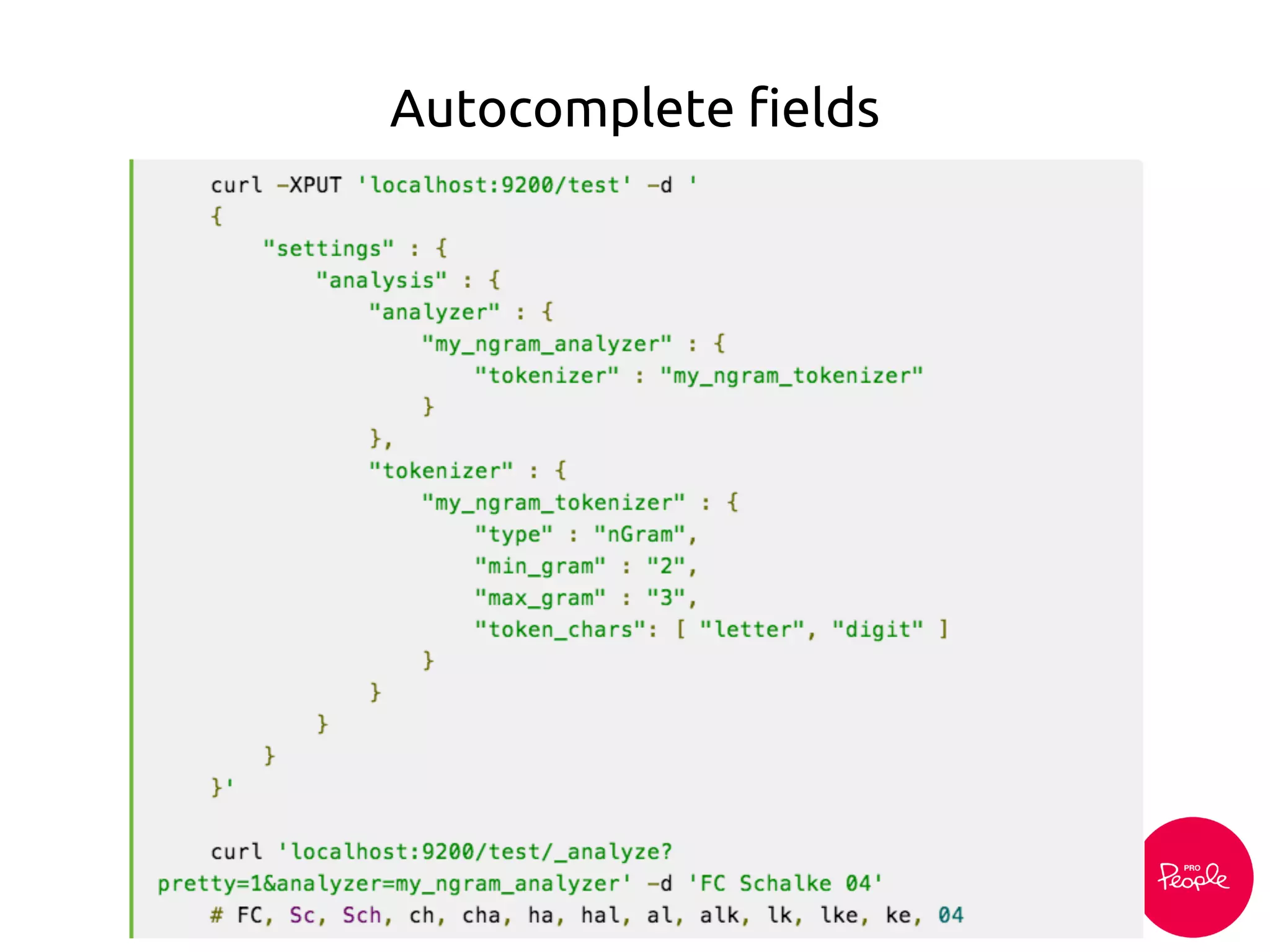 Autocomplete fields
 