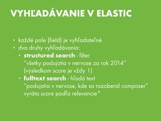 Elasticsearch po slovensky