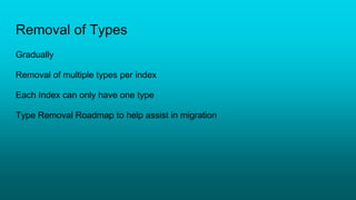 Elasticsearch: Removal of types | PPTX