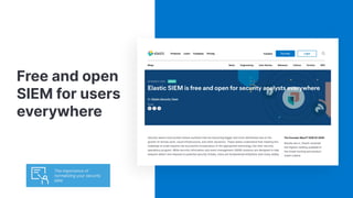 Free and open
SIEM for users
everywhere
The importance of
normalizing your security
data
 