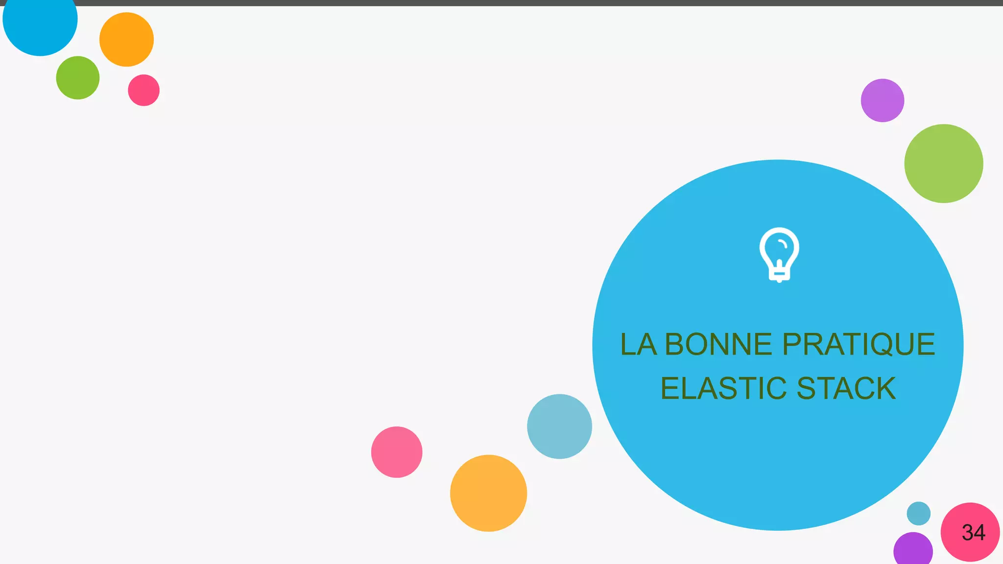 LA BONNE PRATIQUE
ELASTIC STACK
34
 