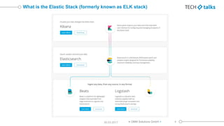 What is the Elastic Stack (formerly known as ELK stack)
30.03.2017 4< OMM Solutions GmbH >
 