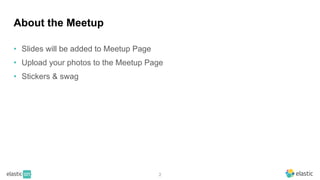 2
About the Meetup
•  Slides will be added to Meetup Page
•  Upload your photos to the Meetup Page
•  Stickers & swag
 