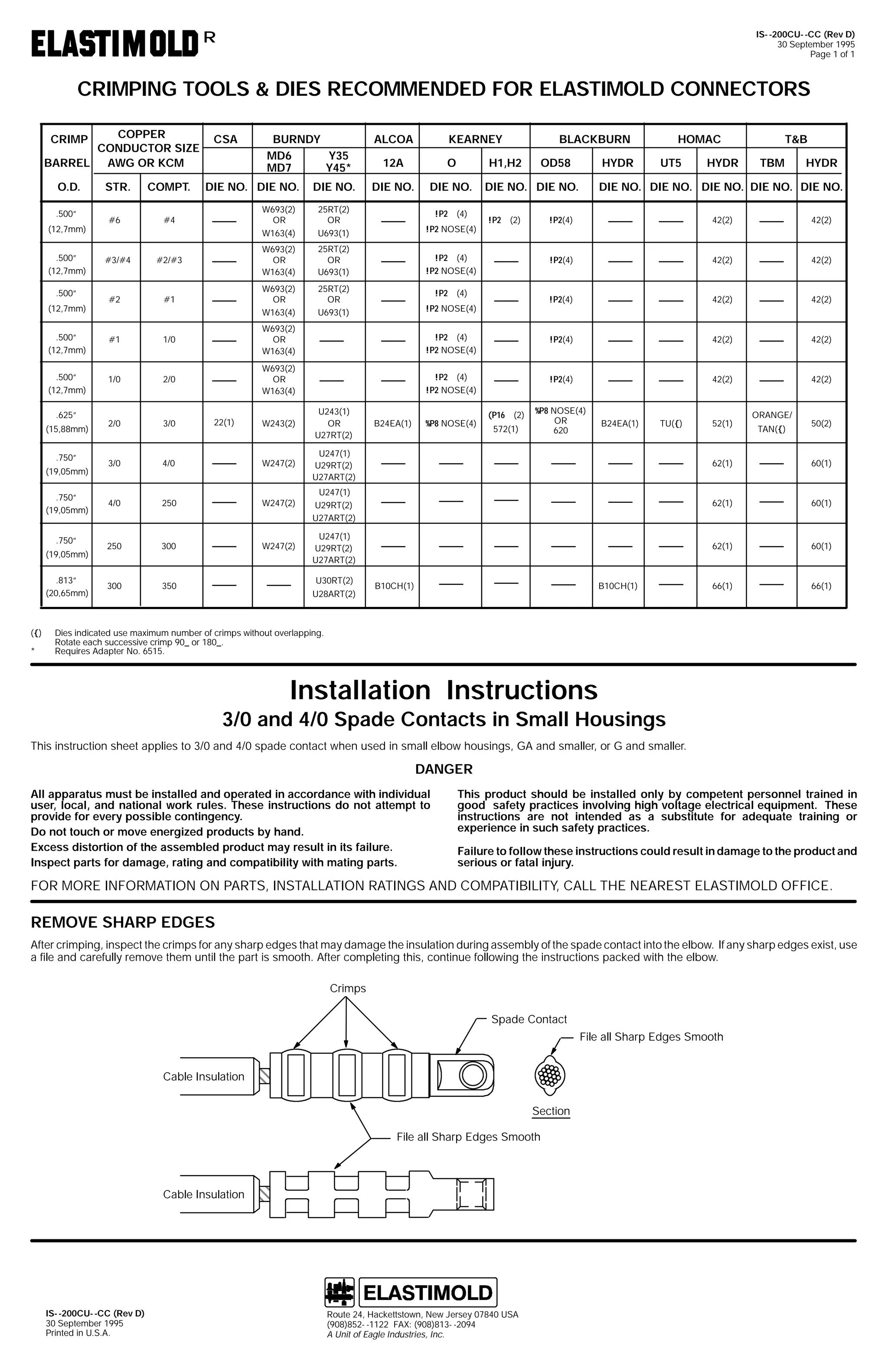 Elastimold Connectors - Loadbreak & Deadbreak Elbow & Bolted Tee Connectors - HV MV - 700 Series