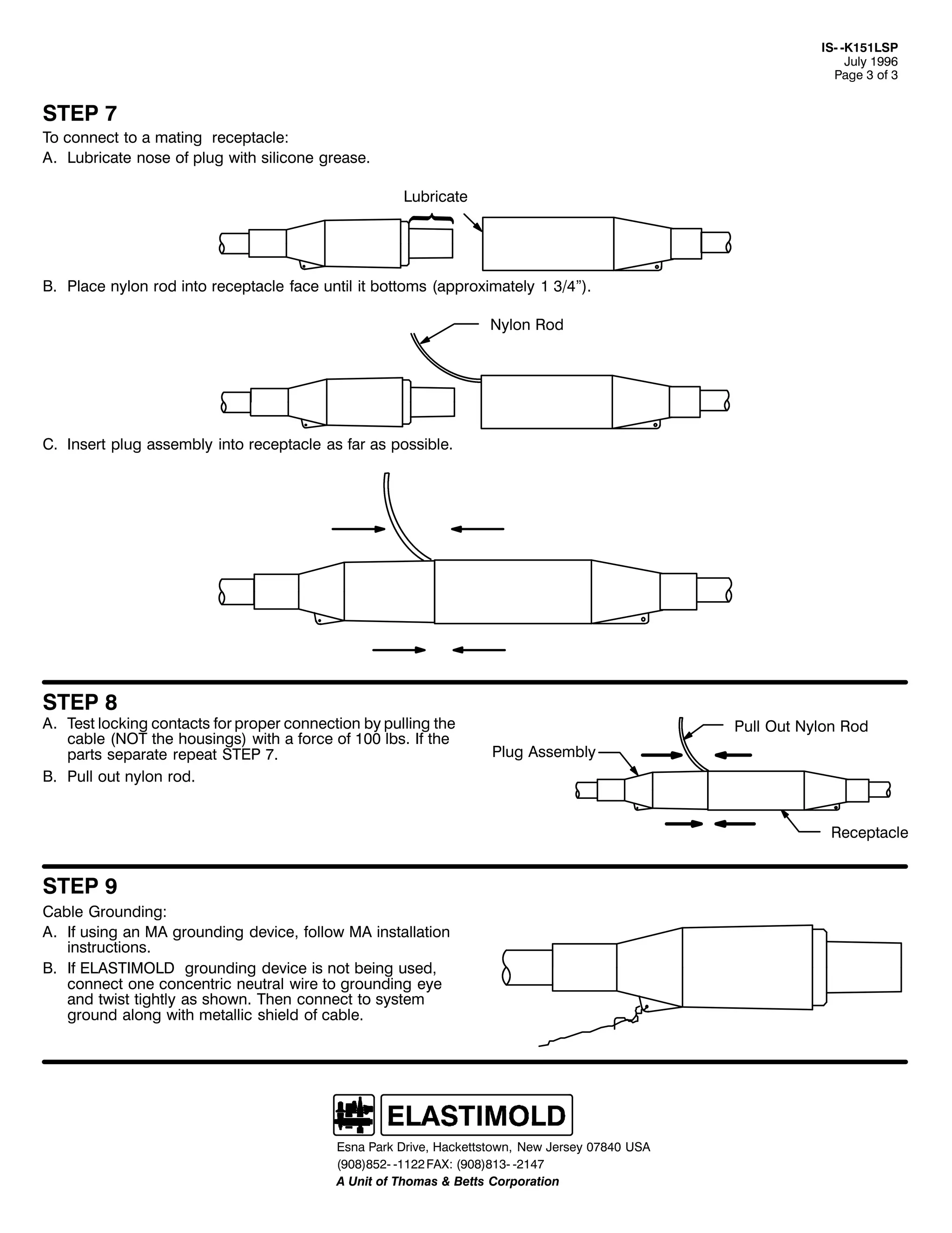 Elastimold Connectors - Loadbreak & Deadbreak Elbow & Bolted Tee Connectors - HV MV - 700 Series